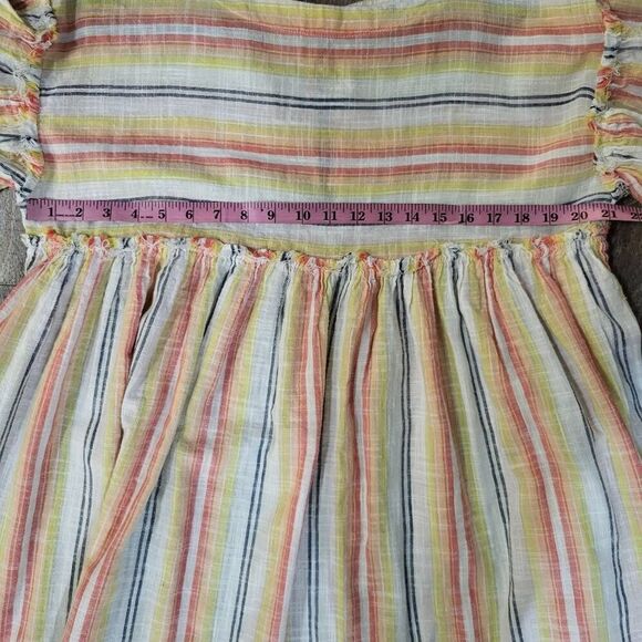 Free People Summer Nights Striped Dress Yellow Sz sm - Picture 5 of 11